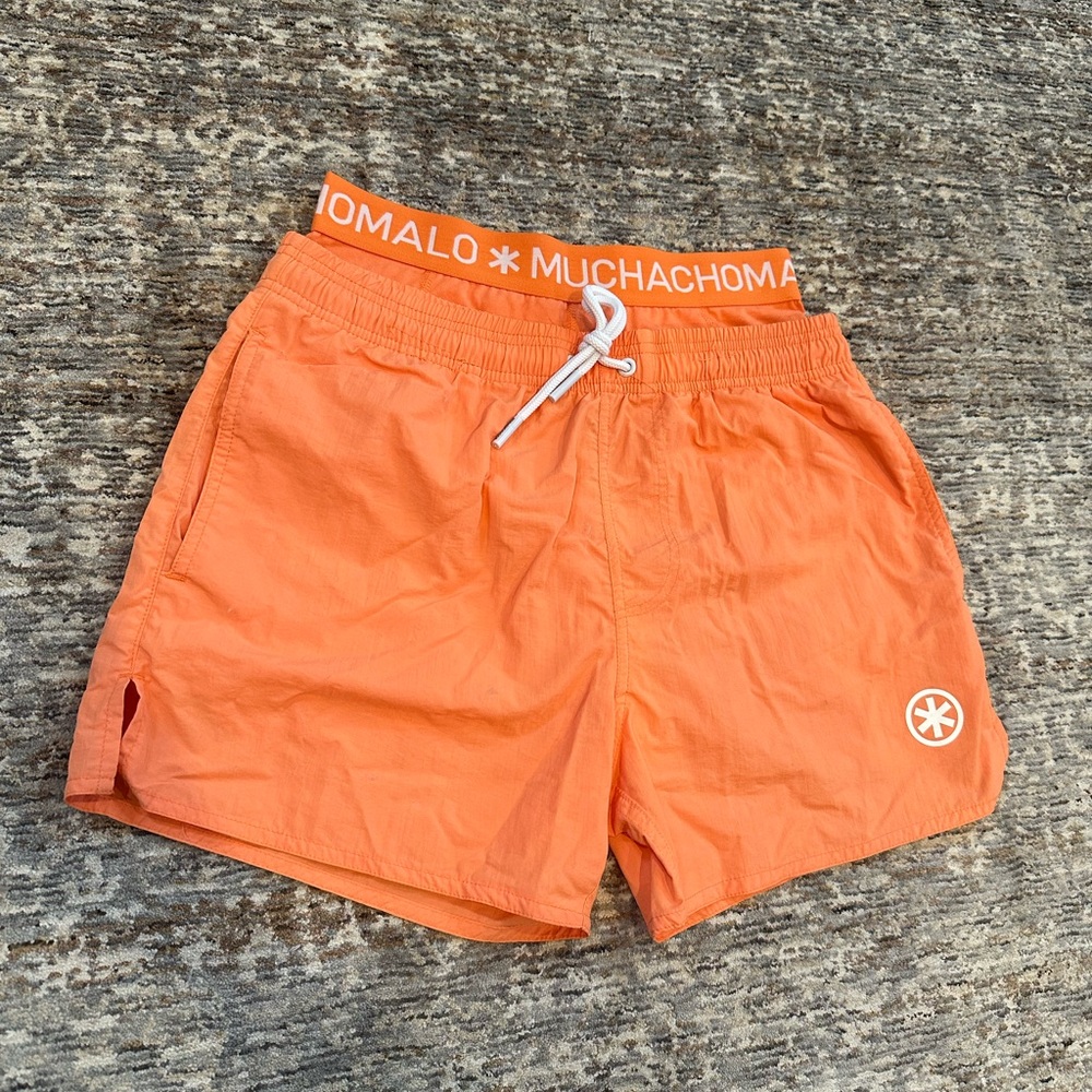 Muchochomalo Men's Orange Swim Shorts size Small